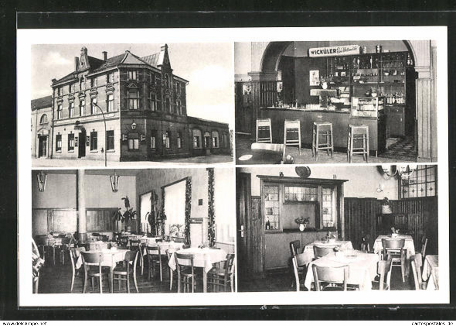 AK Herten-Scherlebeck, Gasthaus Getrudenhof Mit Innenansichten - Herten