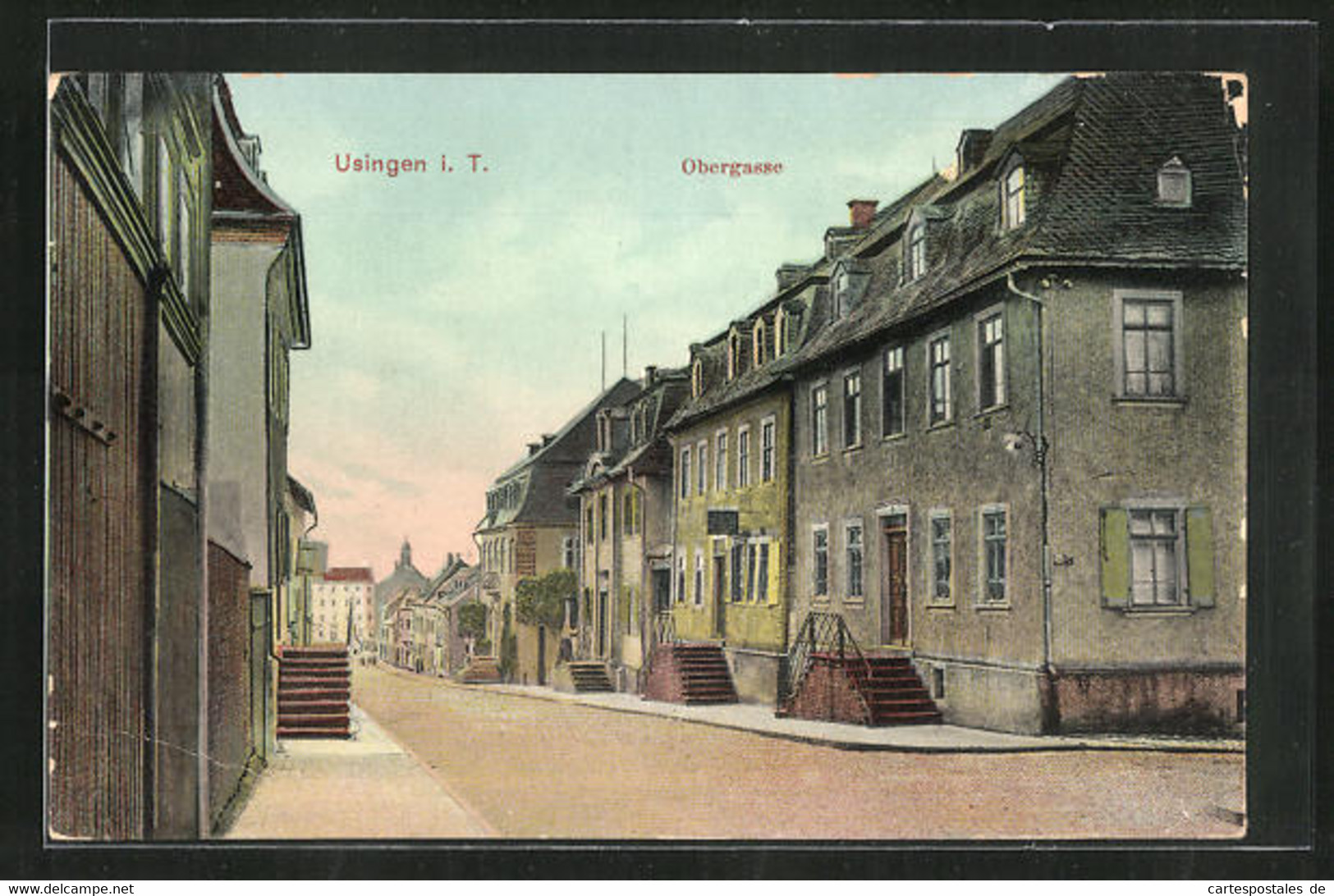 AK Usingen / Taunus, Obergasse - Usingen