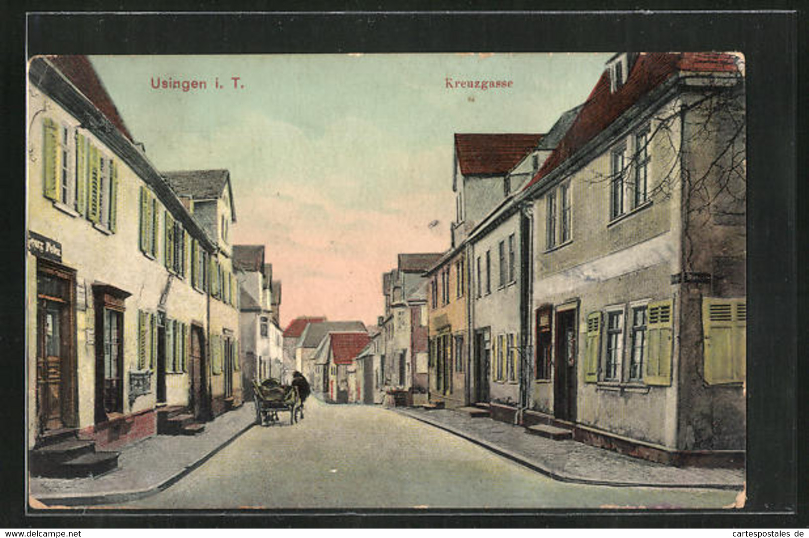 AK Usingen / Taunus, Kreuzgasse - Usingen