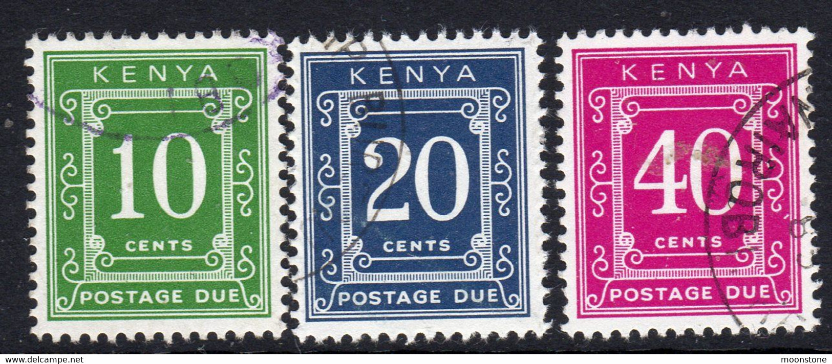 Kenya 1983 Postage Dues Set Of 3, Used, SG D41/3 (BA2a) - Kenia (1963-...)