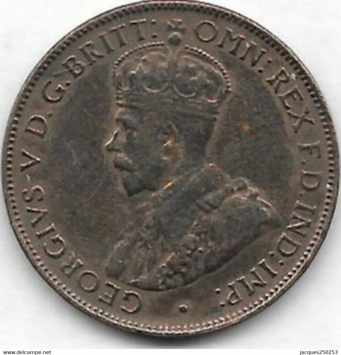 One Half Penny Cuivre Australie 1932 - ½ Penny