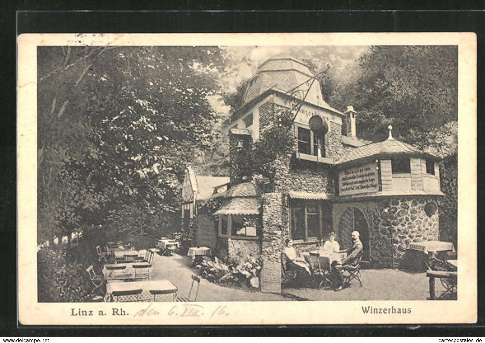 AK Linz /Rhein, Gasthaus Winzerhaus - Linz A. Rhein