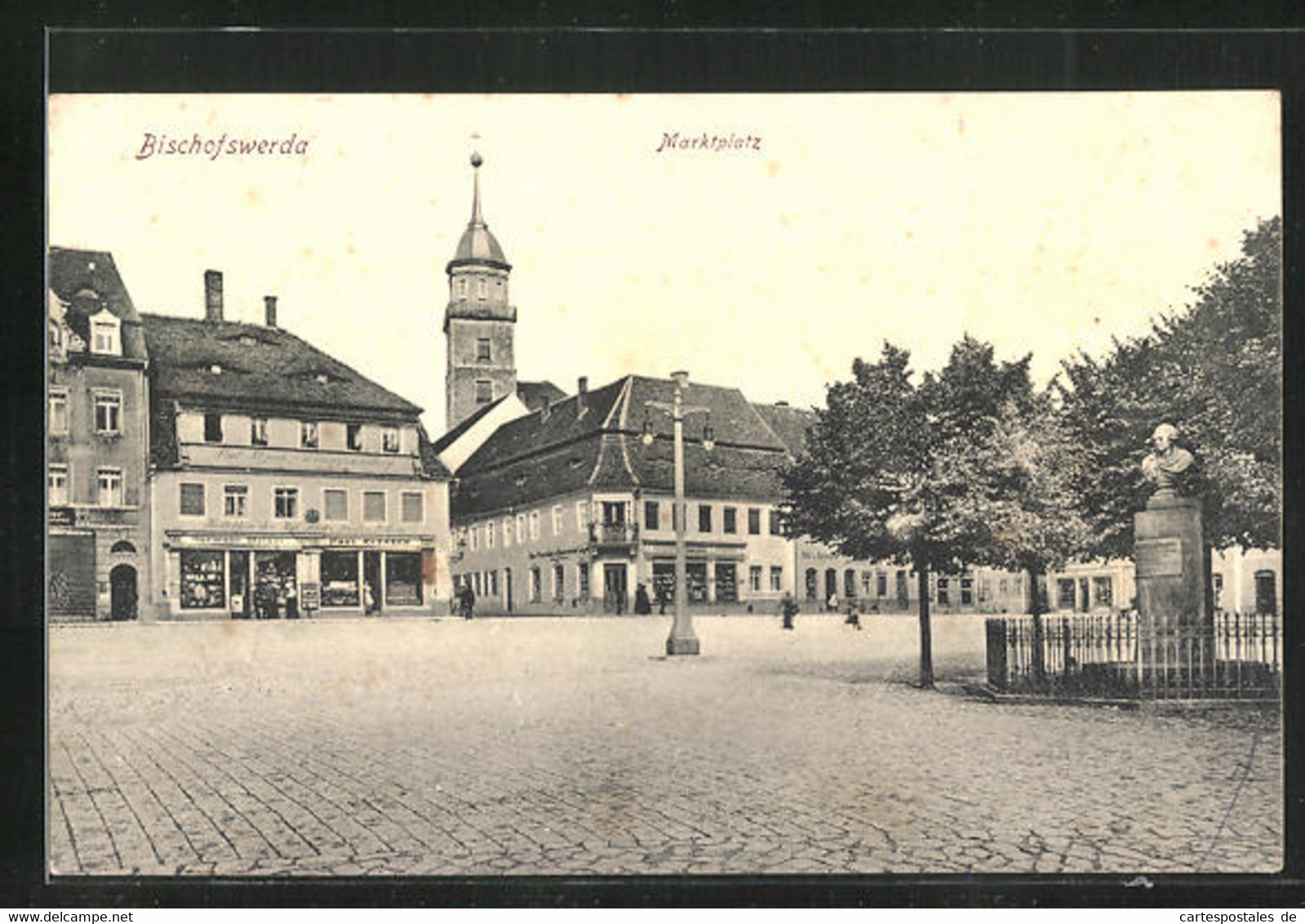 AK Bischofswerda, Marktplatz - Bischofswerda