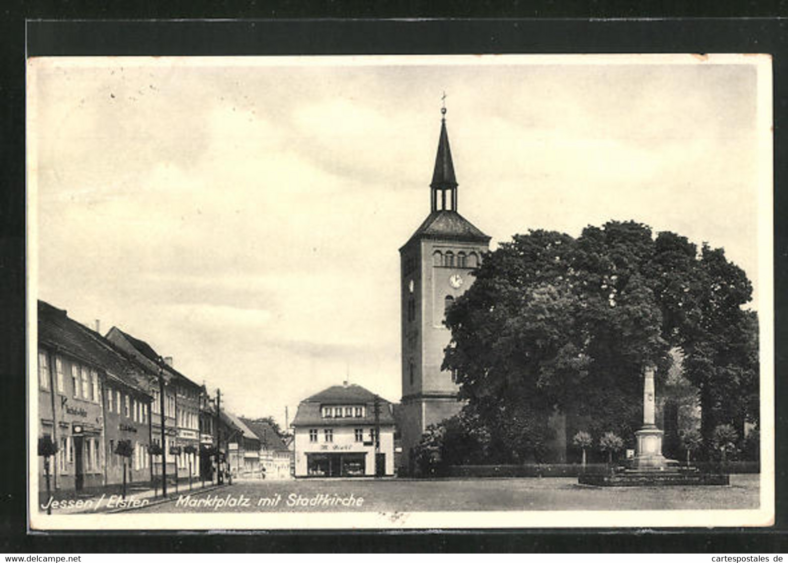 AK Jessen / Elster, Marktplatz Mit Stadtkirche - Jessen