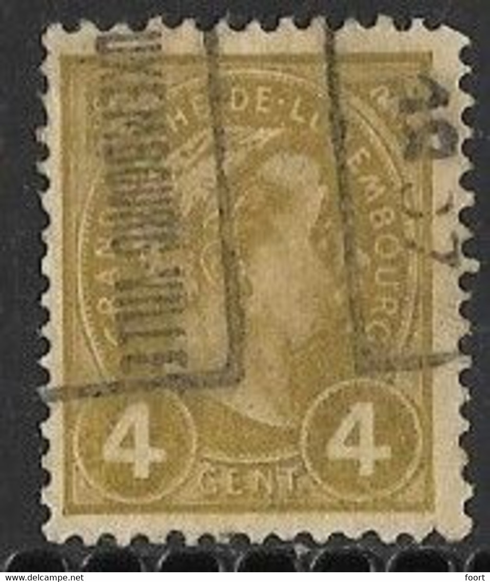 Luxembourg  1907  Prifix Nr.  45B Met Misvormde 9 - Vorausentwertungen