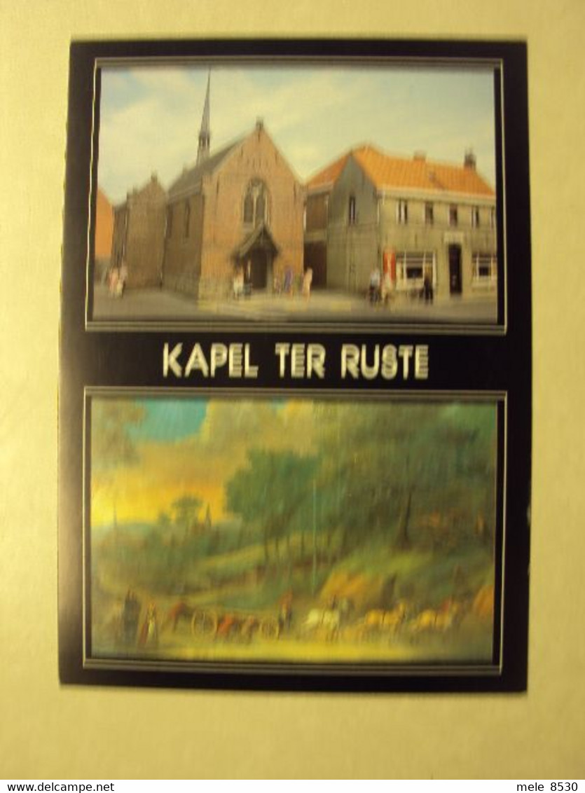 035 - DEERLIJK - KAPEL TER RUSTE - SCHILDERIJ MET DE LEGENDE VAN DE BOOM - ZIE 2 FOTO'S - Deerlijk