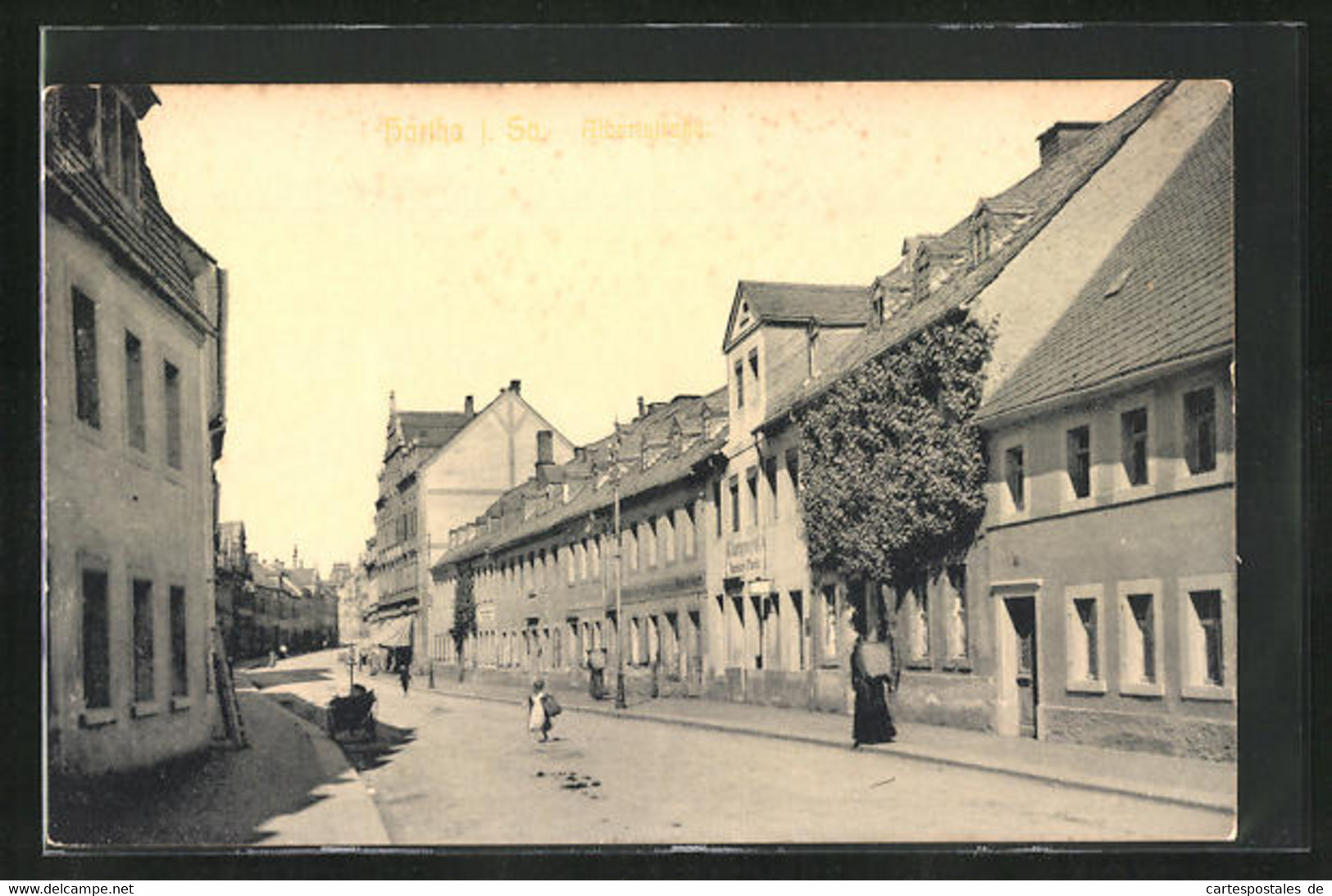 AK Hartha /Sachsen, Albertstrasse Im Sonnenschein - Hartha