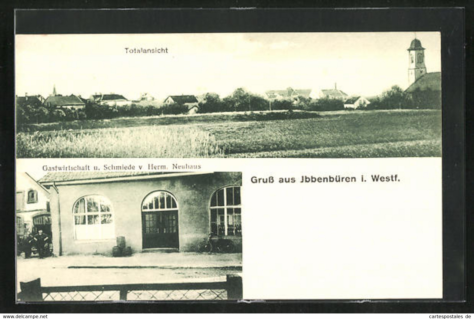 AK Ibbenbüren I. Westf., Gasthaus Und Schmiede V. Herm. Neuhaus - Ibbenbueren