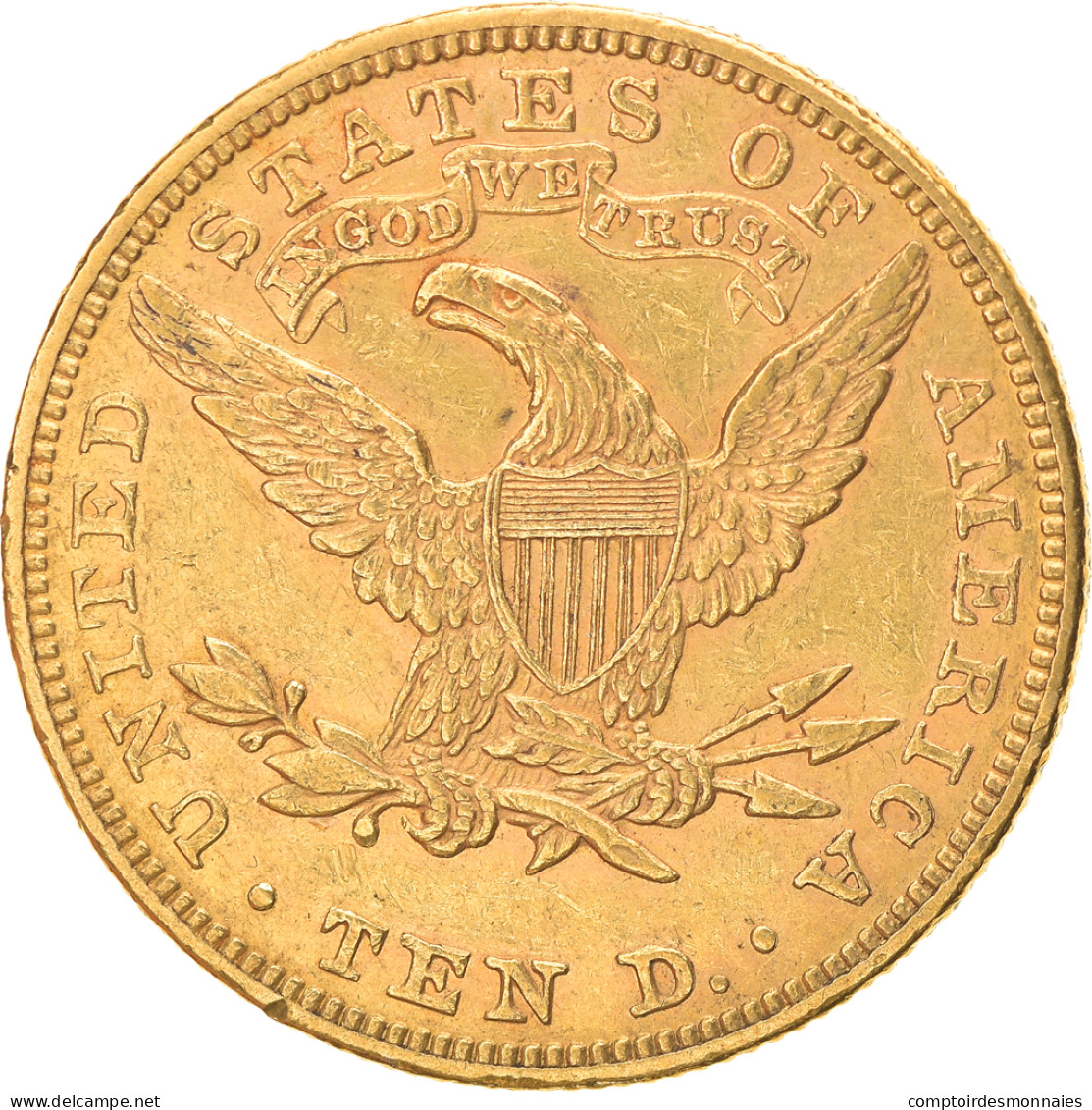 Monnaie, États-Unis, Coronet Head, $10, Eagle, 1892, U.S. Mint, Philadelphie - 10$ - Eagles - 1866-1907: Coronet Head (Tête Couronnée)