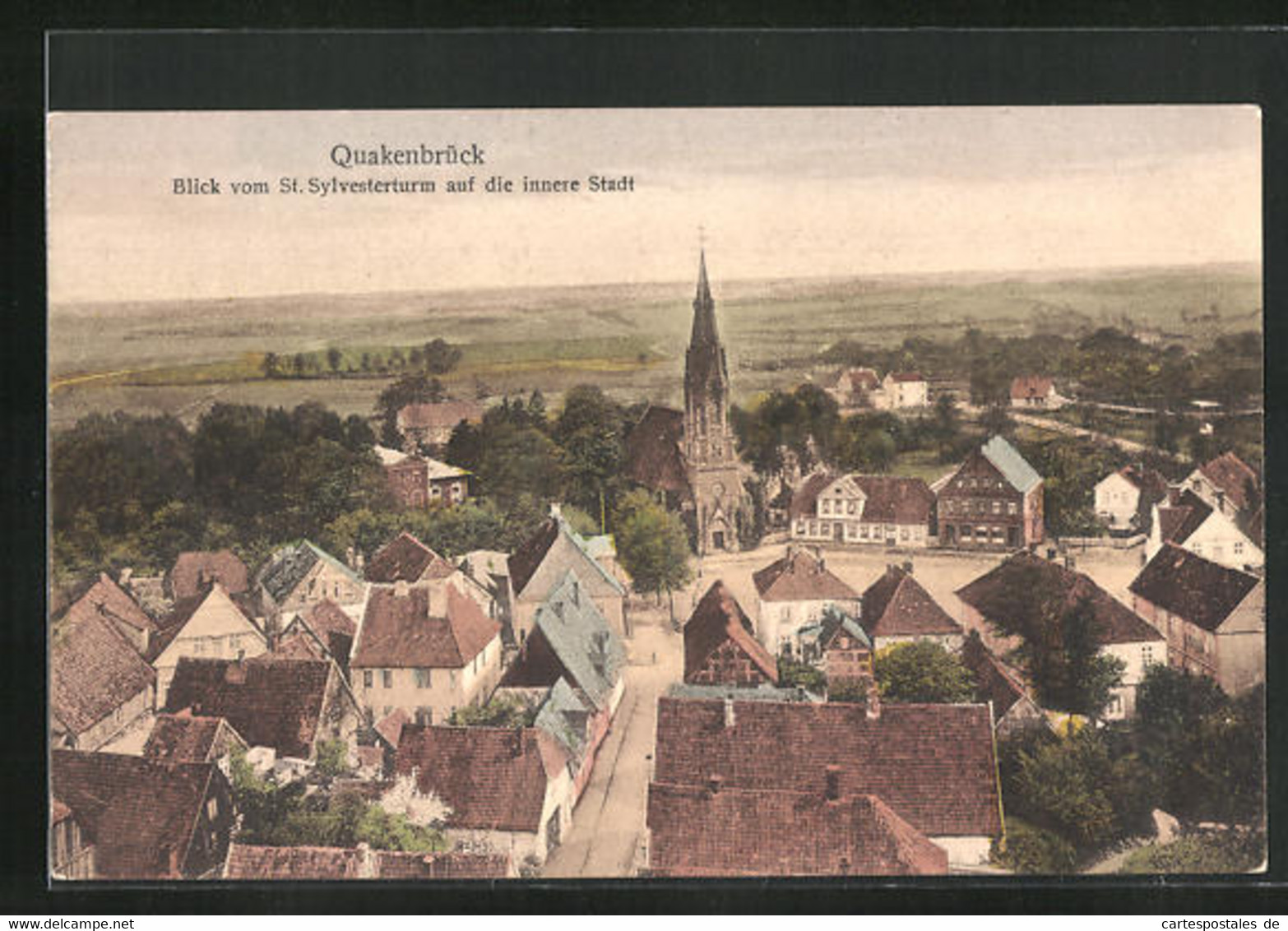 AK Quakenbrück, Blick Vom Sylvesterturm Auf Die Innere Stadt - Quakenbrueck