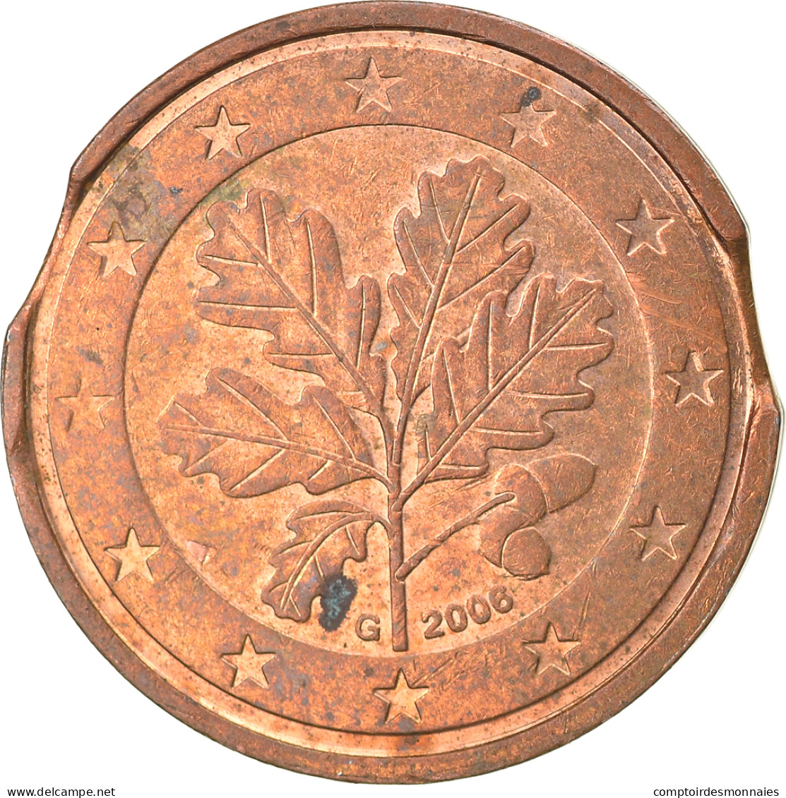 République Fédérale Allemande, 2 Euro Cent, 2004, Karlsruhe, Error Double - Errors And Oddities