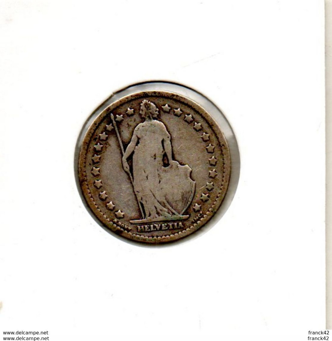 Suisse. 1 Franc 1886 - 1 Franc