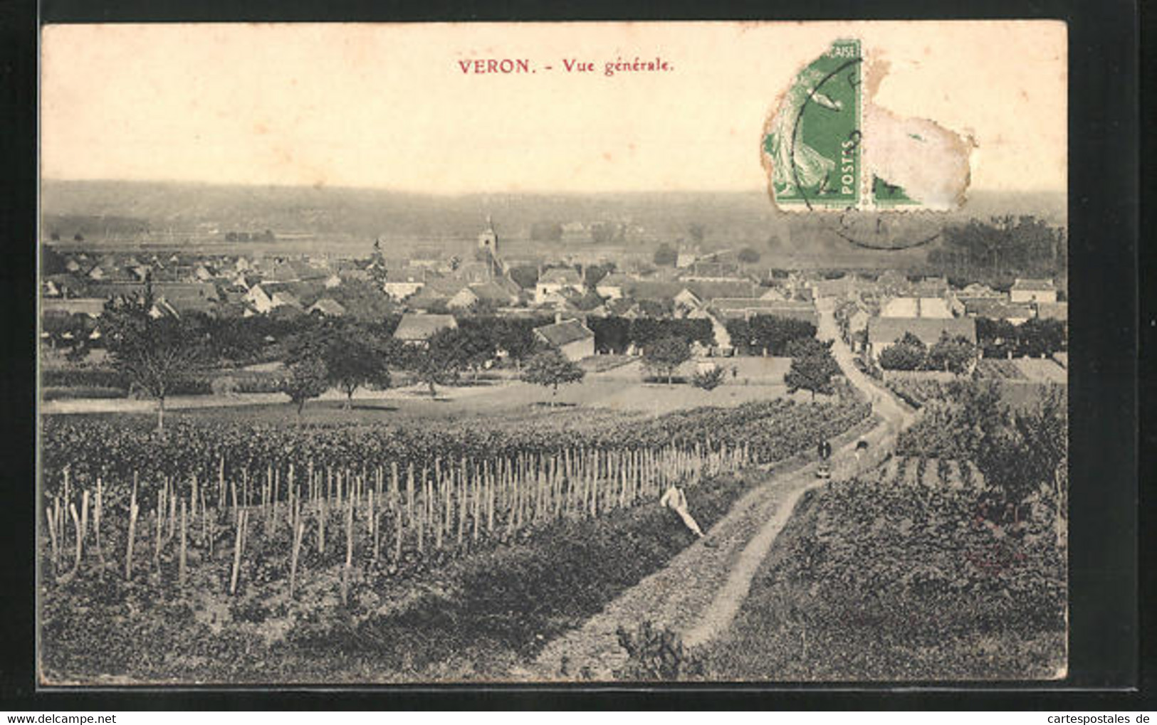 CPA Veron, Vue Générale - Veron