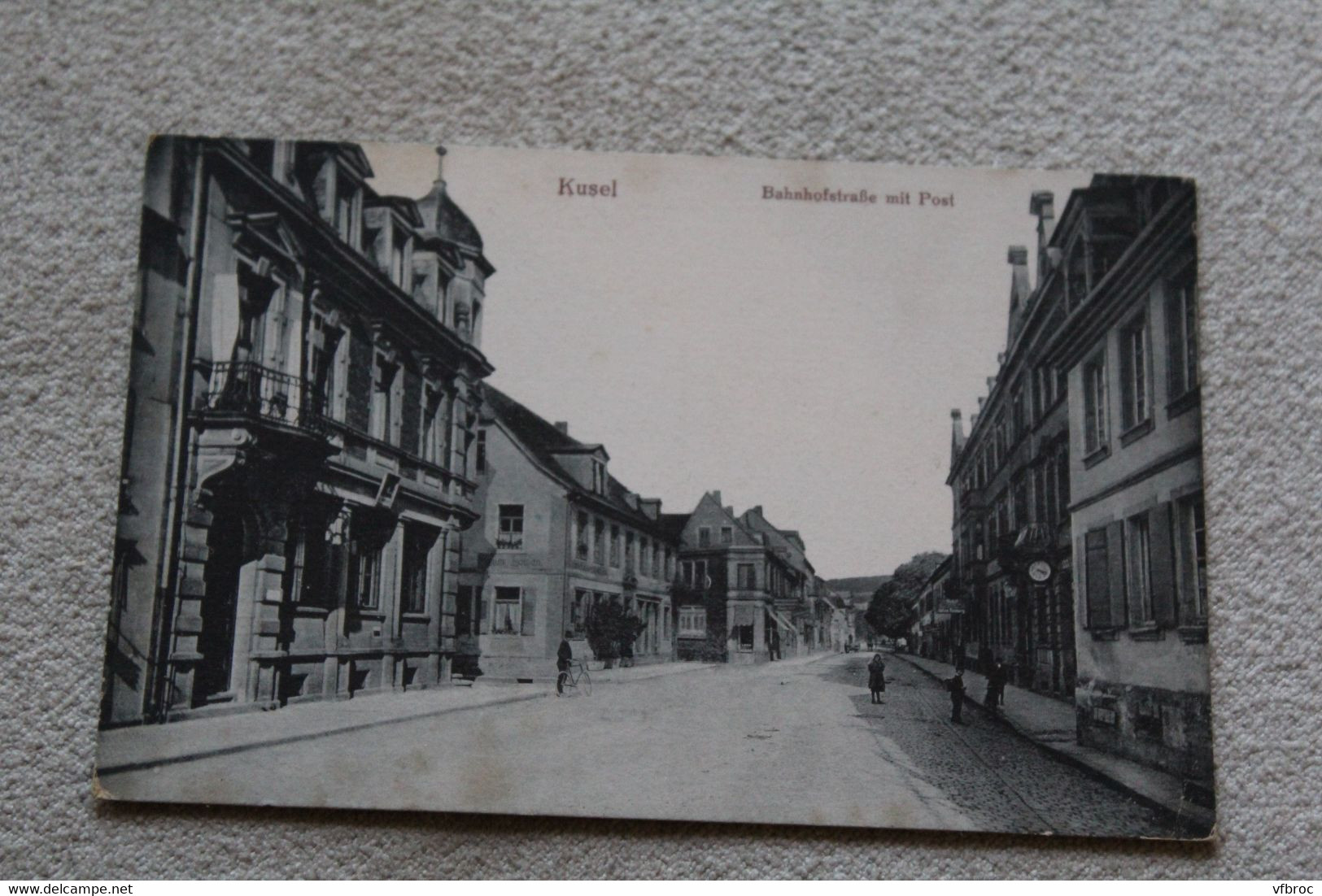 Kusel, Bahnhostrasse Mit Post, Allemagne - Kusel