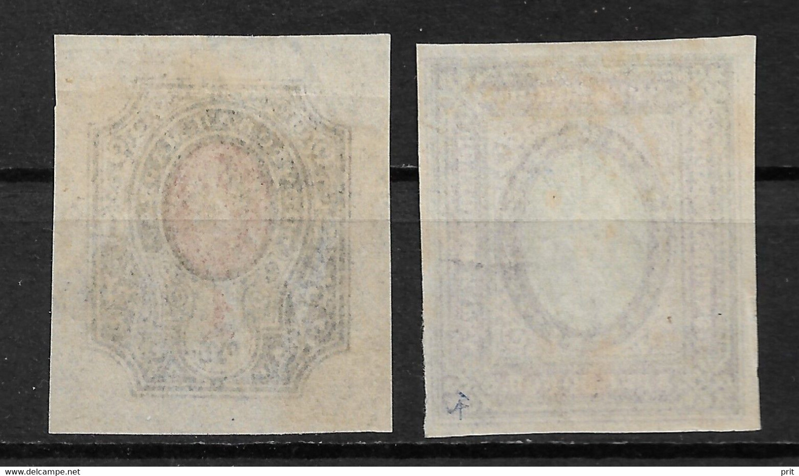 Russian Provisional Government  1917 1R 3.50R. Mi 77Bxb-78Bx/Scott 131-132. Used. - Used Stamps