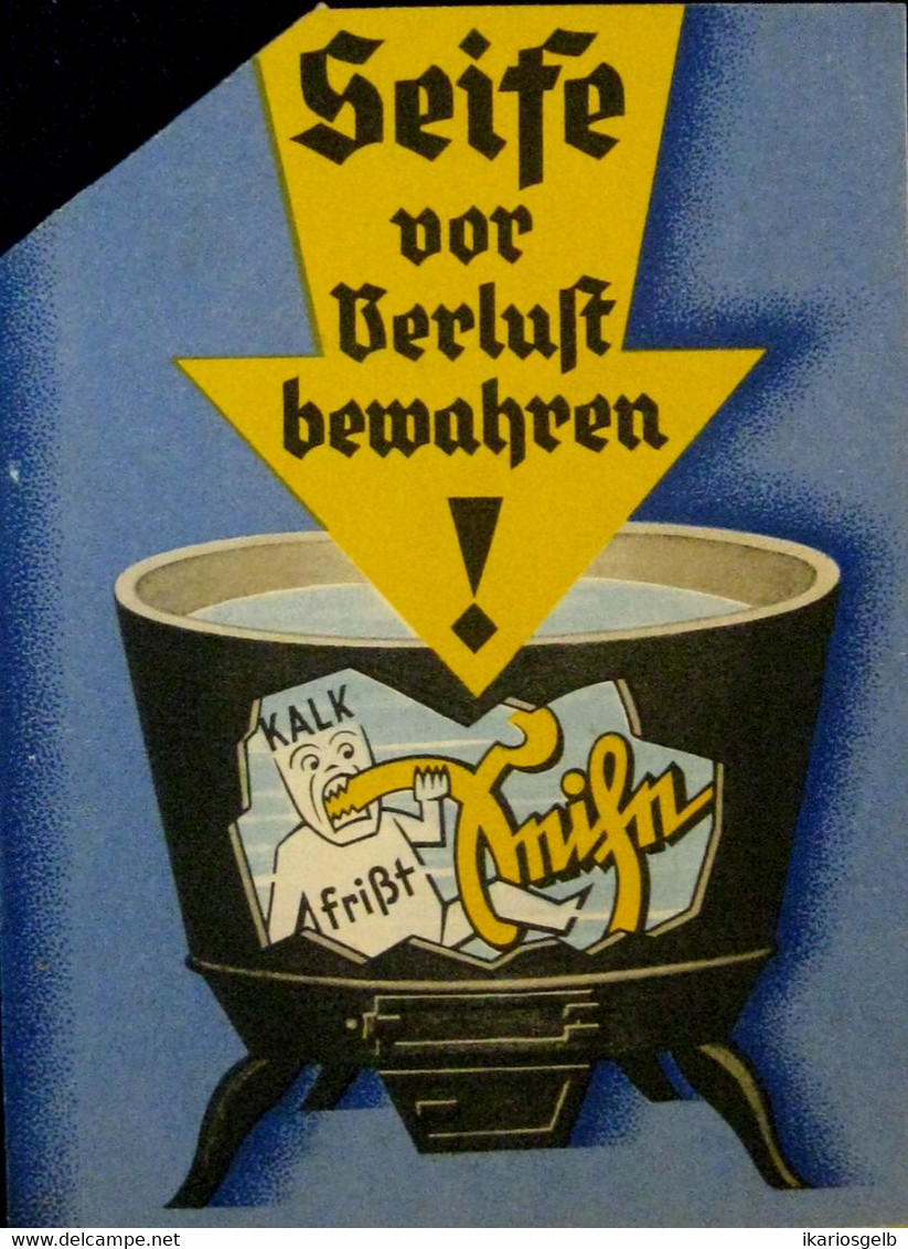 Düsseldorf Persil 1939 2-s A6 Ausfaltbarer 3D Werbeaufsteller " HENKO Wasch- U. Bleichsoda Kalk Frisst " Reklame Werbung - Reclame