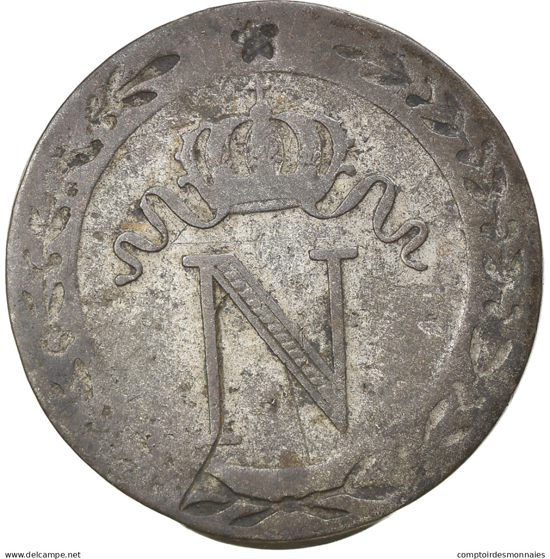 Monnaie, France, Napoléon I, 10 Centimes, 1808, Paris, Incuse Partielle, TB+ - Variétés Et Curiosités