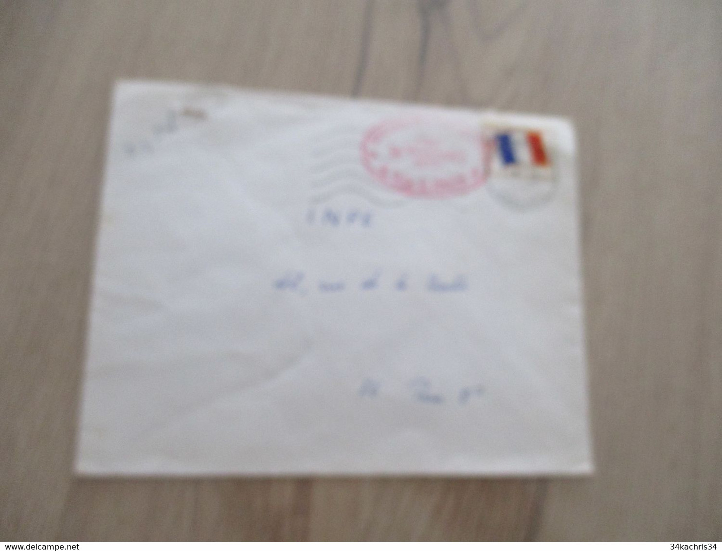 Lettre France Beynes Yvelines Pour Paris Cachet Rouge 5 ème Régiment D'Infanterie Camp De Frileuse Double Frappe - Military Postmarks From 1900 (out Of Wars Periods)