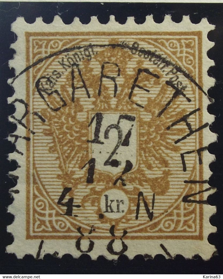 Österreich - Autriche - 1883 Chiffre Noir - Zwart Cijfer - Dent. 9 1/2 - 10 -  N°40 - 2 K -  Bistre/brun - MARGARETHEN - Used Stamps