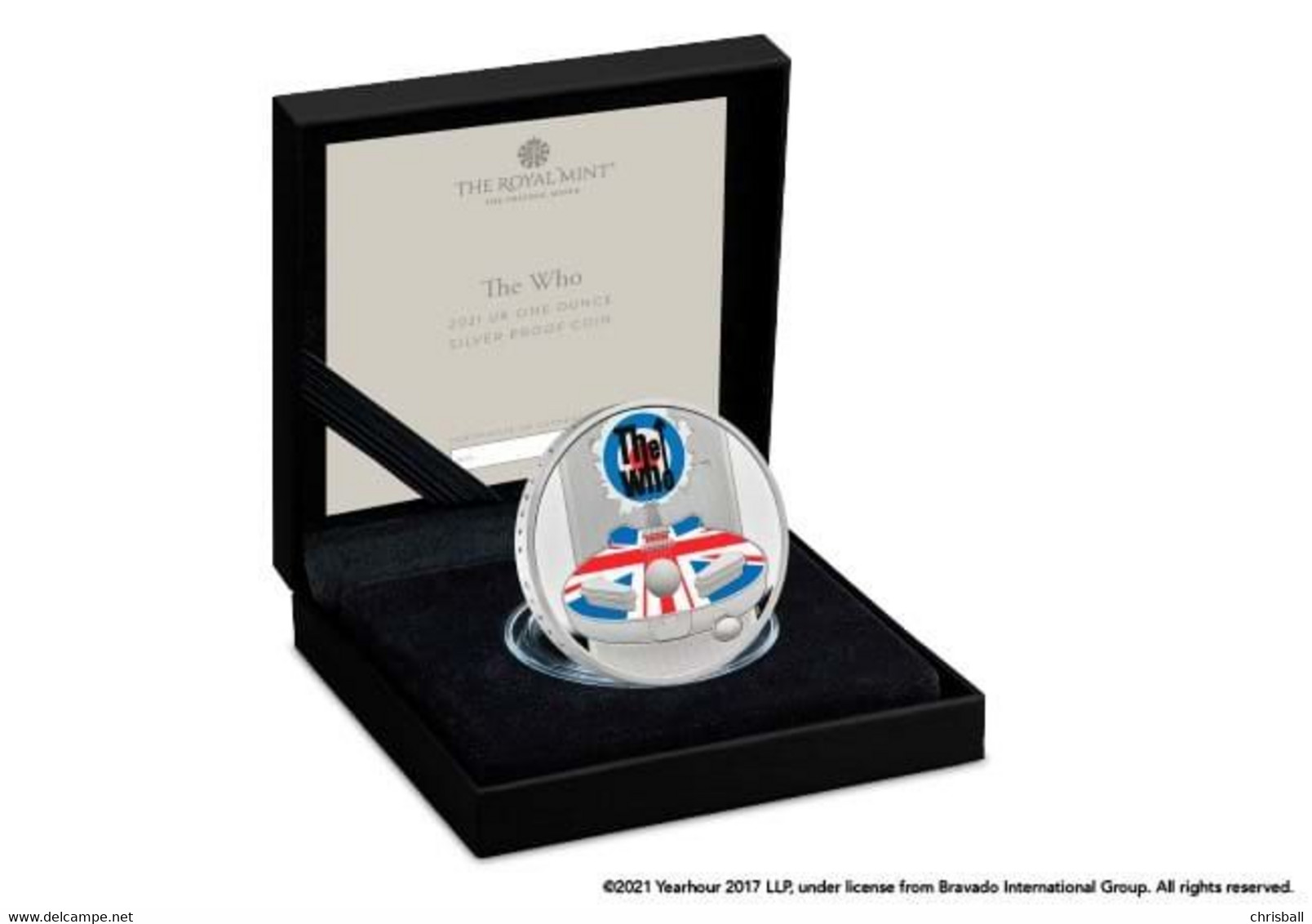 Great Britain UK £2 Coin 'The Who' - 2021 1oz Silver Proof Royal Mint Pack - Mint Sets & Proof Sets