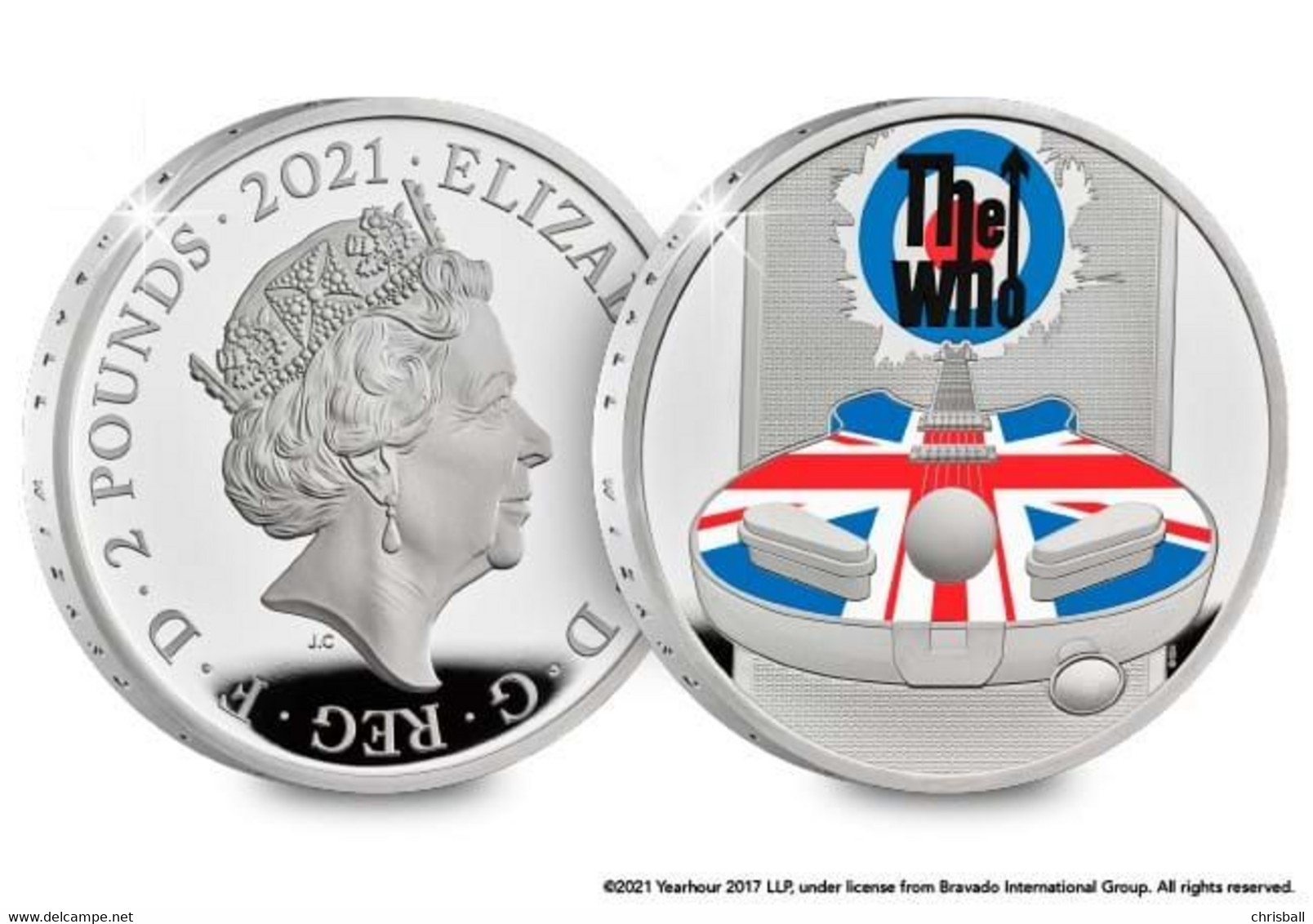 Great Britain UK £2 Coin 'The Who' - 2021 1oz Silver Proof Royal Mint Pack - Mint Sets & Proof Sets