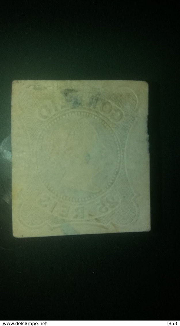 D.MARIA II - MARCOFILIA - 1ªREFORMA (45) VILA FRANCA DE XIRA (AZUL) - Used Stamps