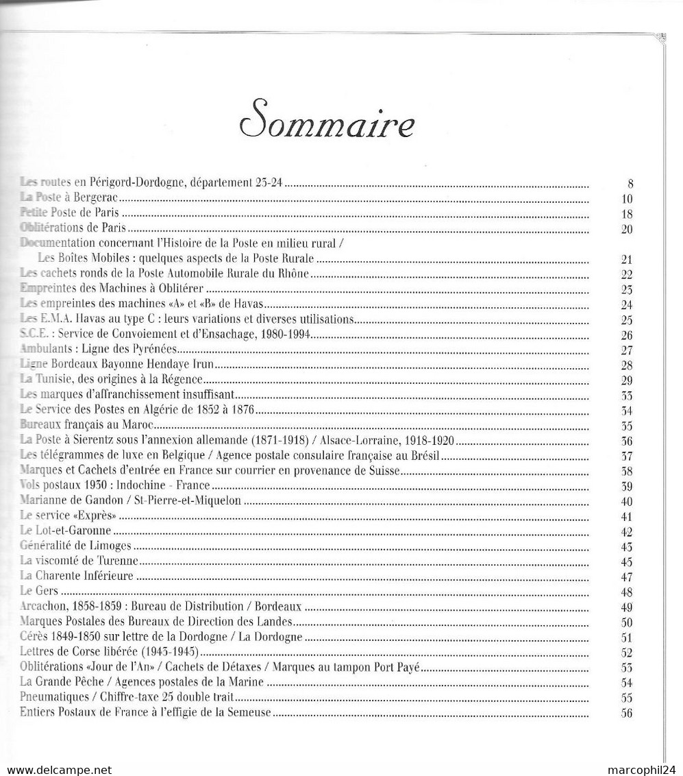 FEUILLES MARCOPHILES - Supplément Au N° 278 1994 = MARCOPHILEX XIX : BERGERAC - French