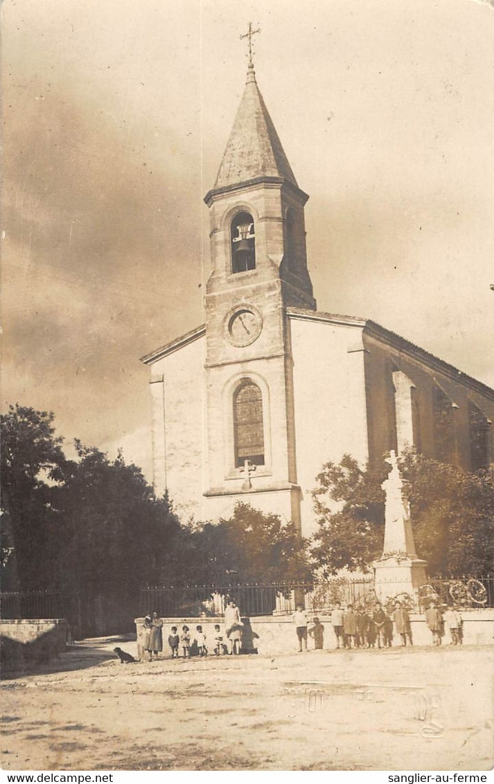 CPA 30 CARTE PHOTO DU VILLAGE DE FEUILLADES - Altri & Non Classificati