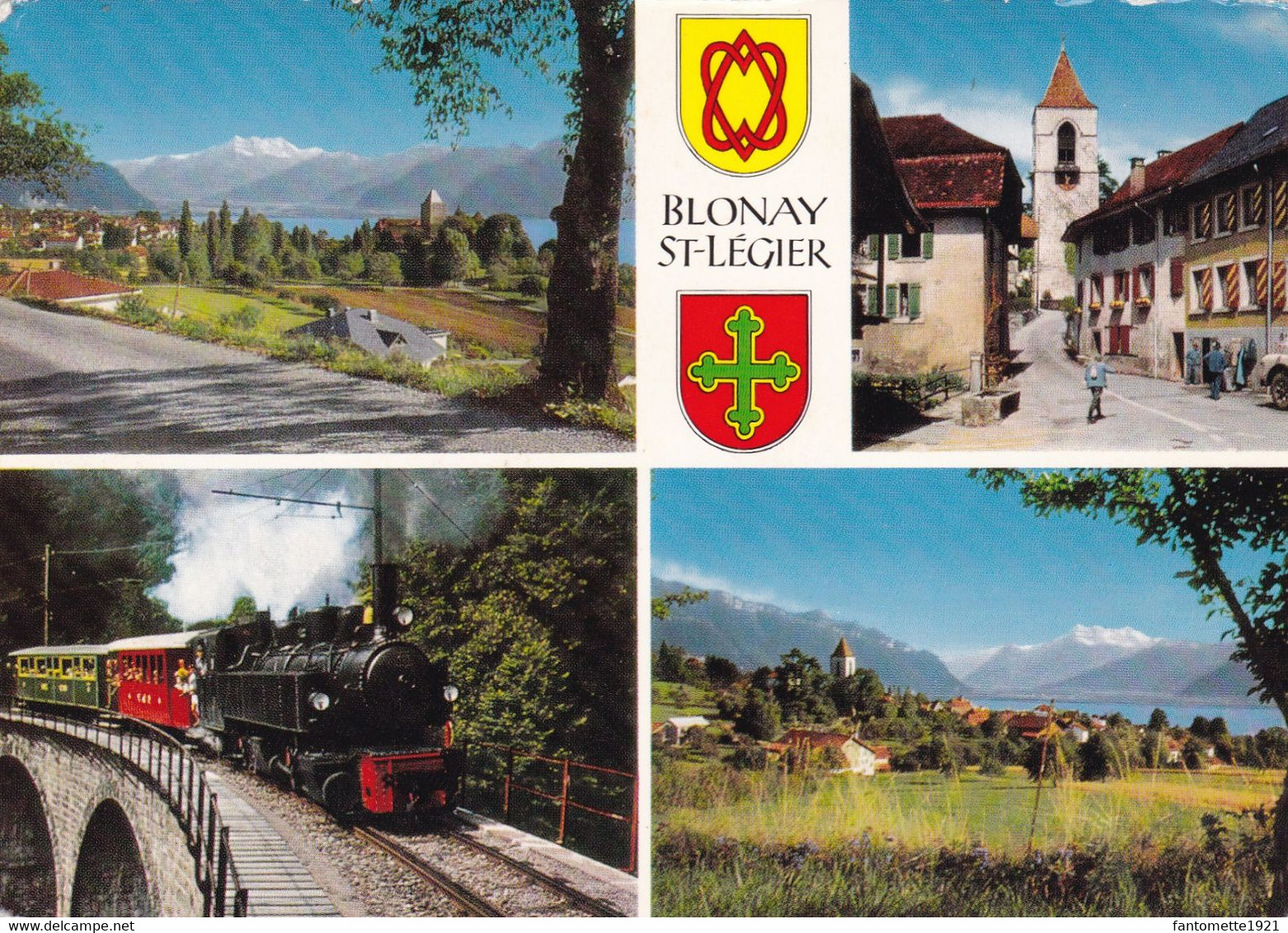 BLONAY ST LEGIER  LE PETIT TRAIN LE VILLAGE  (PLF) - Blonay - Saint-Légier