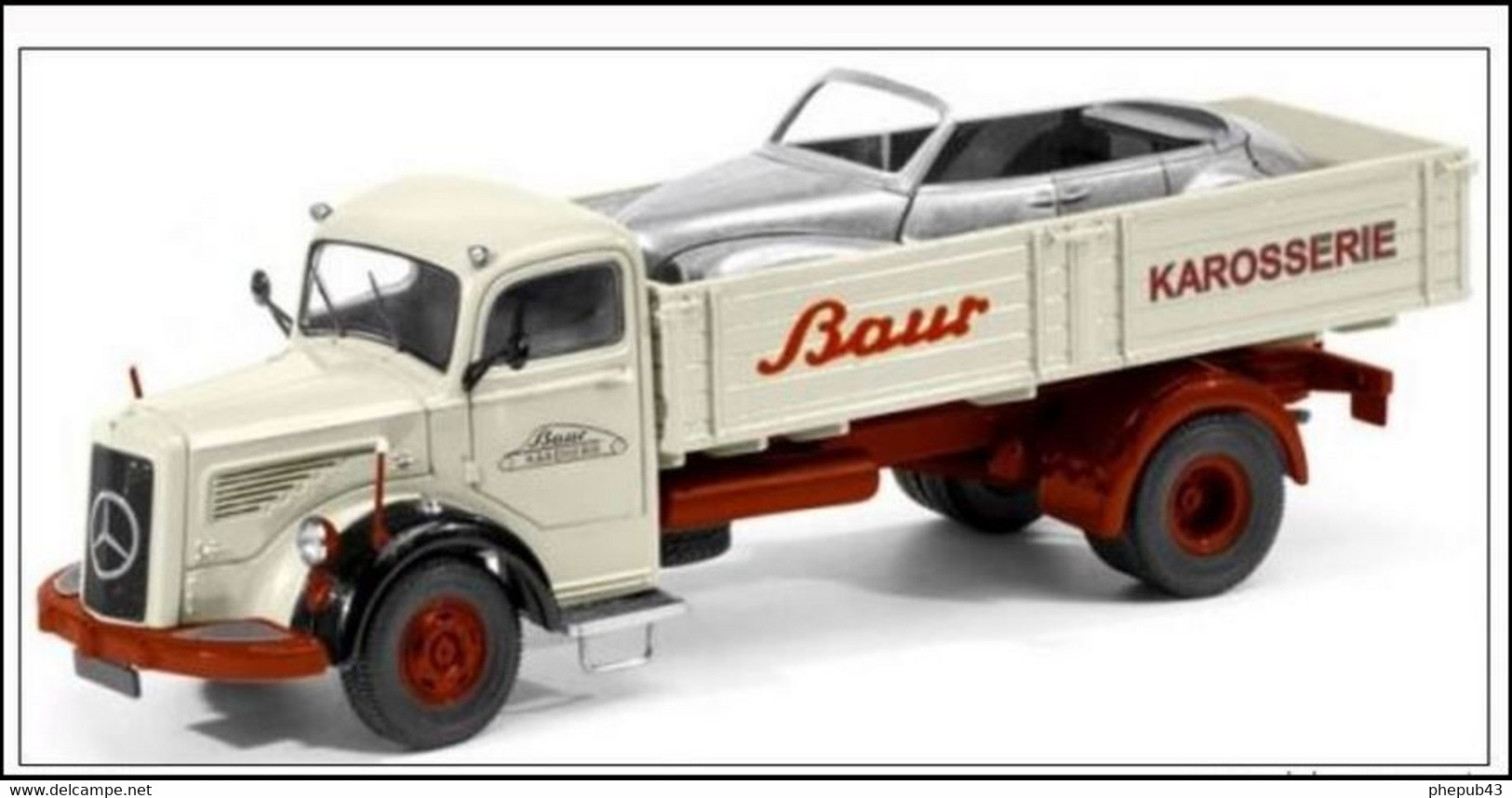 Mercedes-Benz L6600 - "Karosseriewerk Baur" With BMW 502 Body - Schüco - Schuco