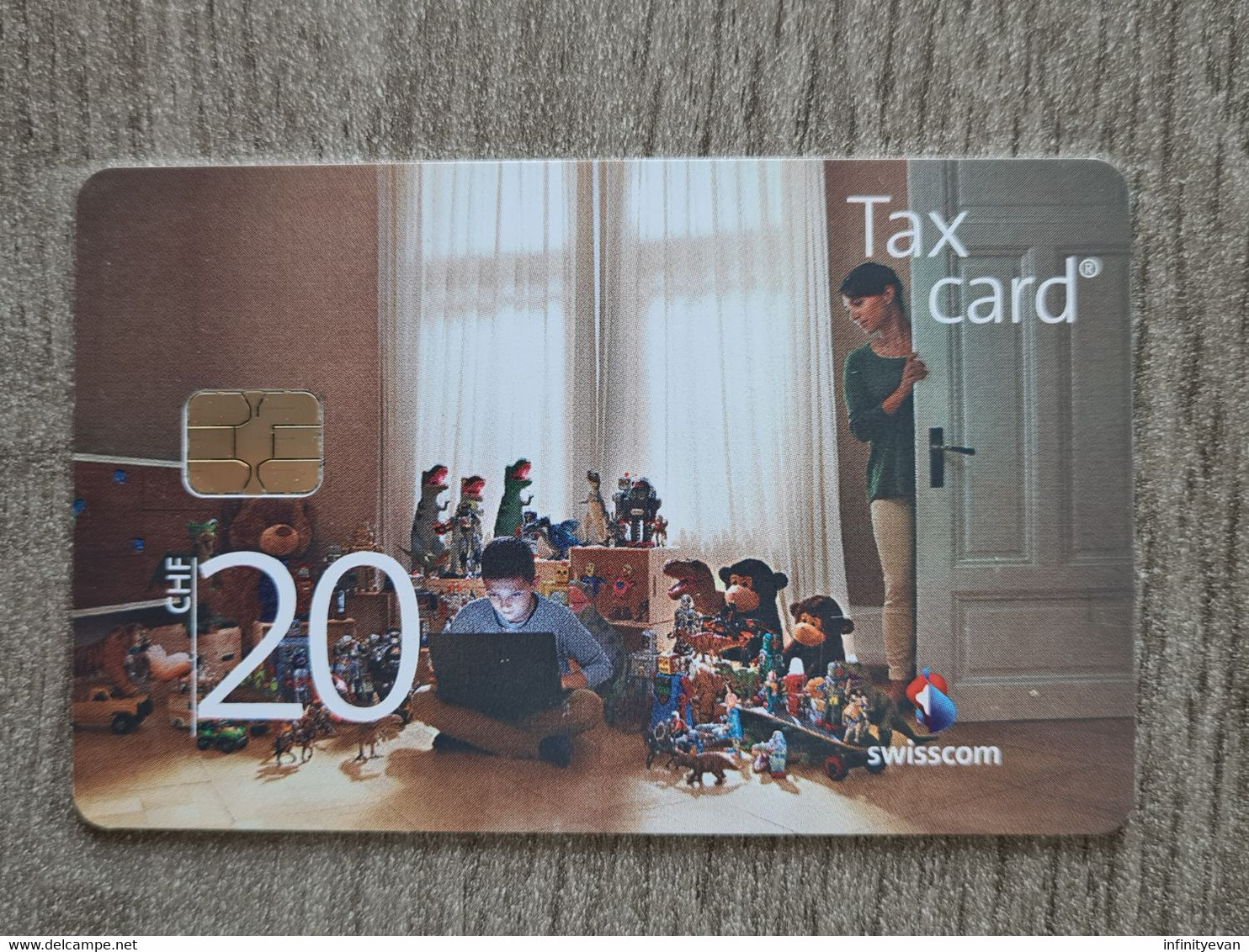 Tax Card 20 CHF CHAMBRE D'ENFANT 12/18 - Suisse