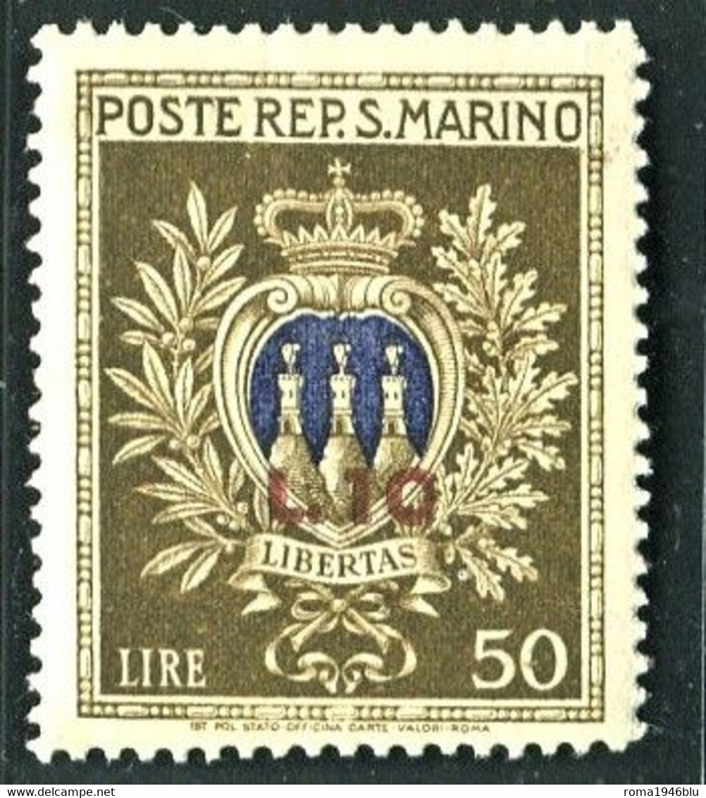 SAN MARINO 1946 PRO OPERA ASSISTENZA SOP.TO ** MNH - Neufs