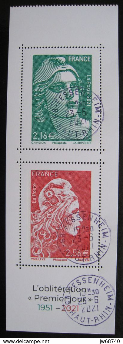 Timbre De France 2021 PREMIER JOUR - GF Oblitéré - Used Stamps