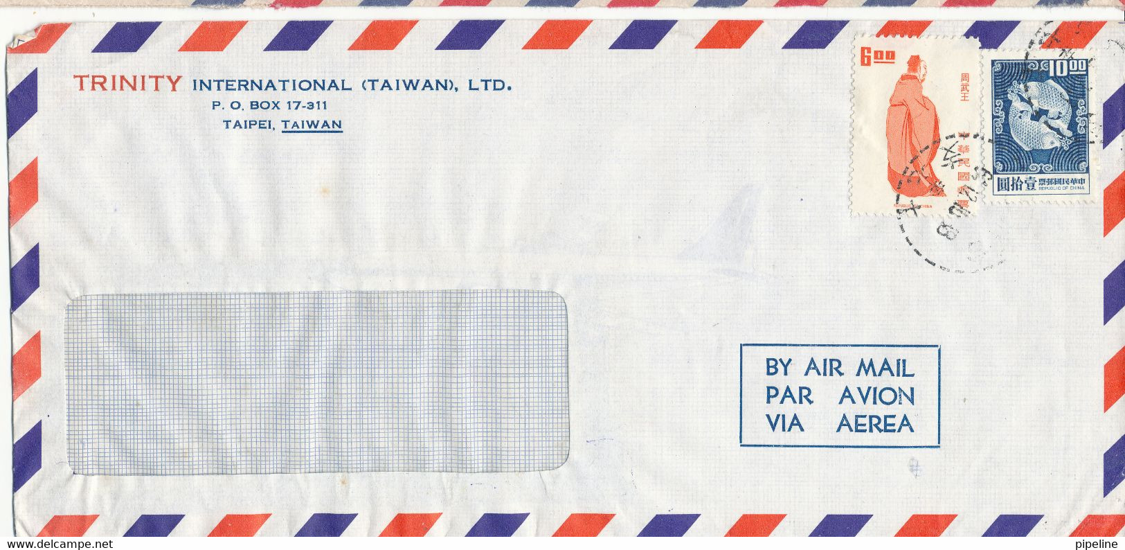 China Taiwan Air Mail Cover - Posta Aerea