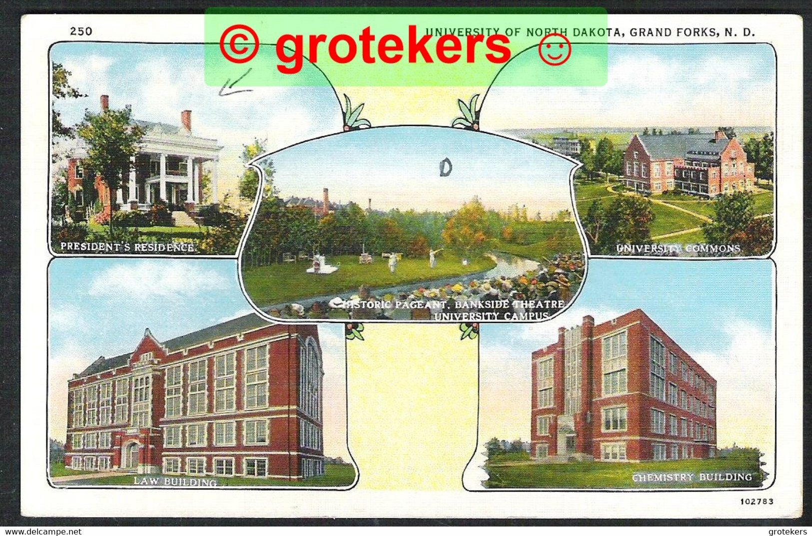 GRAND FORKS ND University Of North Dakota 1936 - Grand Forks