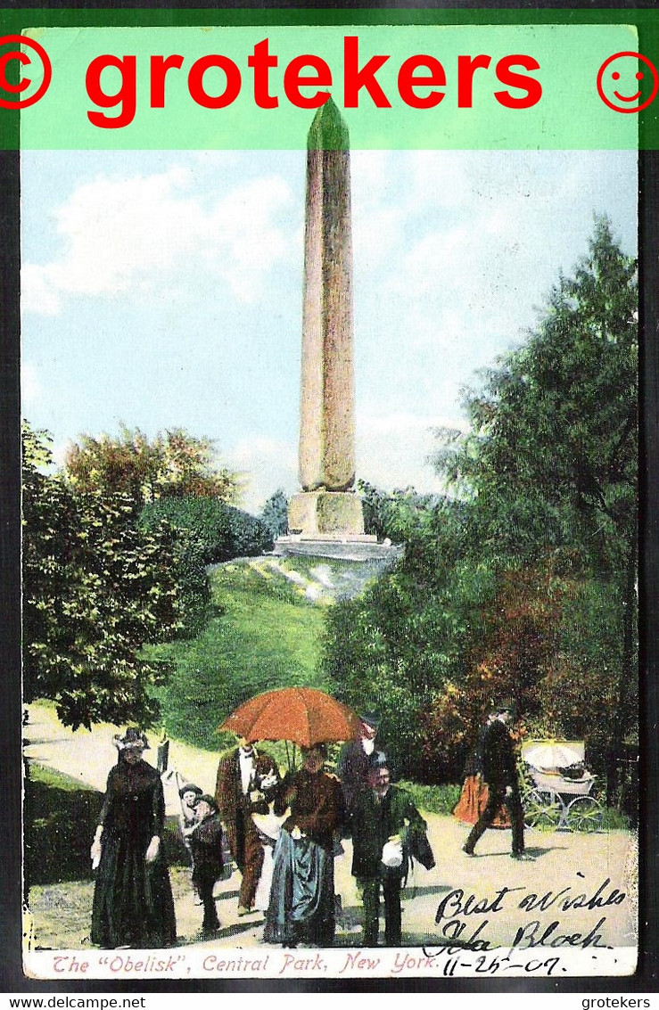 NEW YORK Central Park, The Obelisk 1907 - Central Park