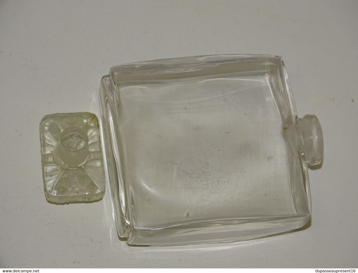 *ANCIEN FLACON parfum R LALIQUE & COTY la rose jacqueminot verre moulé papillons E