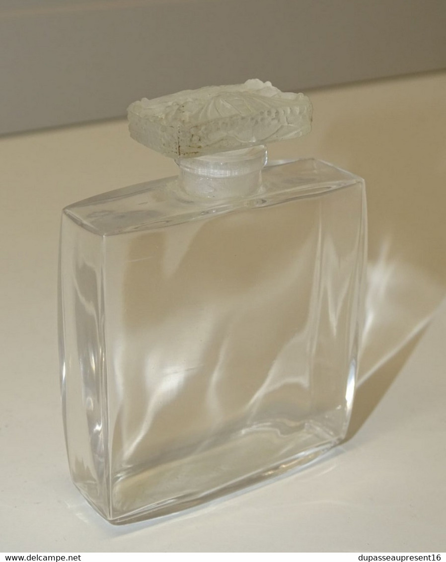 *ANCIEN FLACON parfum R LALIQUE & COTY la rose jacqueminot verre moulé papillons E