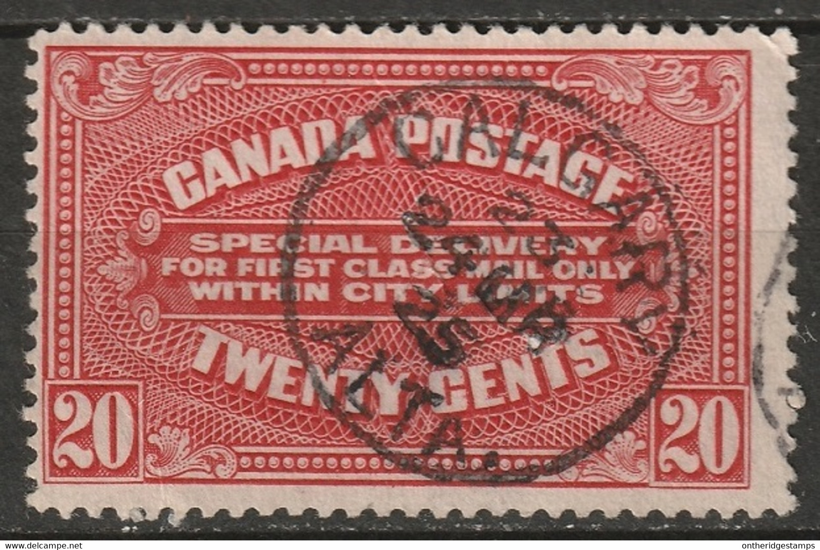 Canada 1922 Sc E2a  Special Delivery Used Calgary AB CDS - Exprès