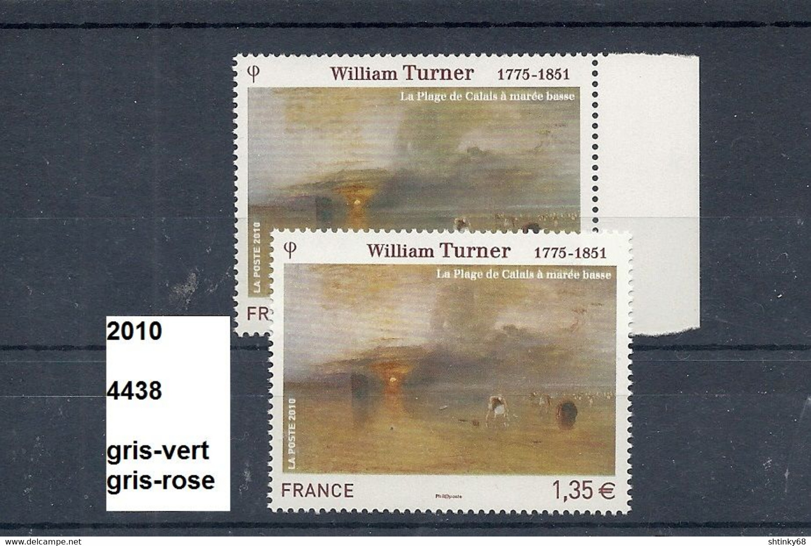 Variété De 2010 Neuf** Y&T N° 4438 Gris-vert & Gris-rose - Unused Stamps