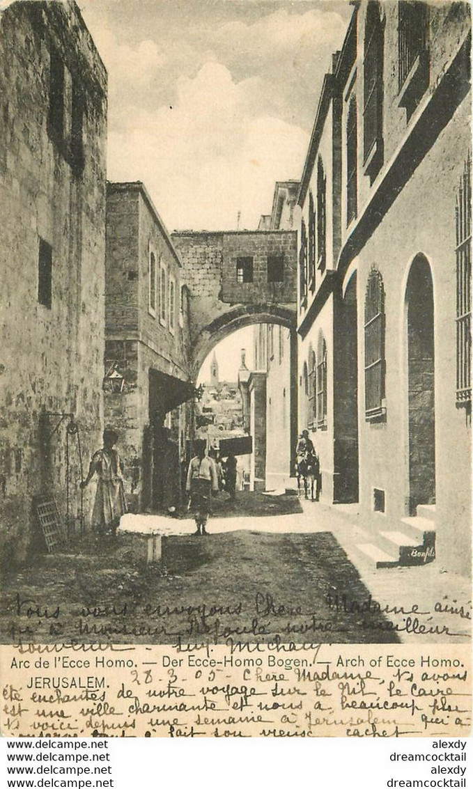 JUDA�?CA ISRAËL PALESTINE. Jérusalem Arc Ecce Homo 1905 - Israele