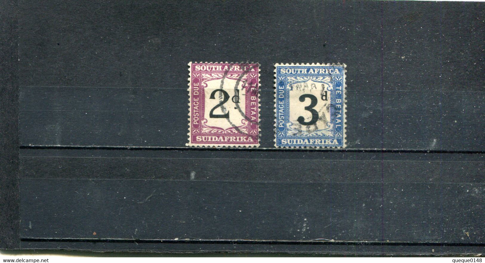 Union Sud-Africaine 1933-38 Yt 24-25 - Timbres-taxe