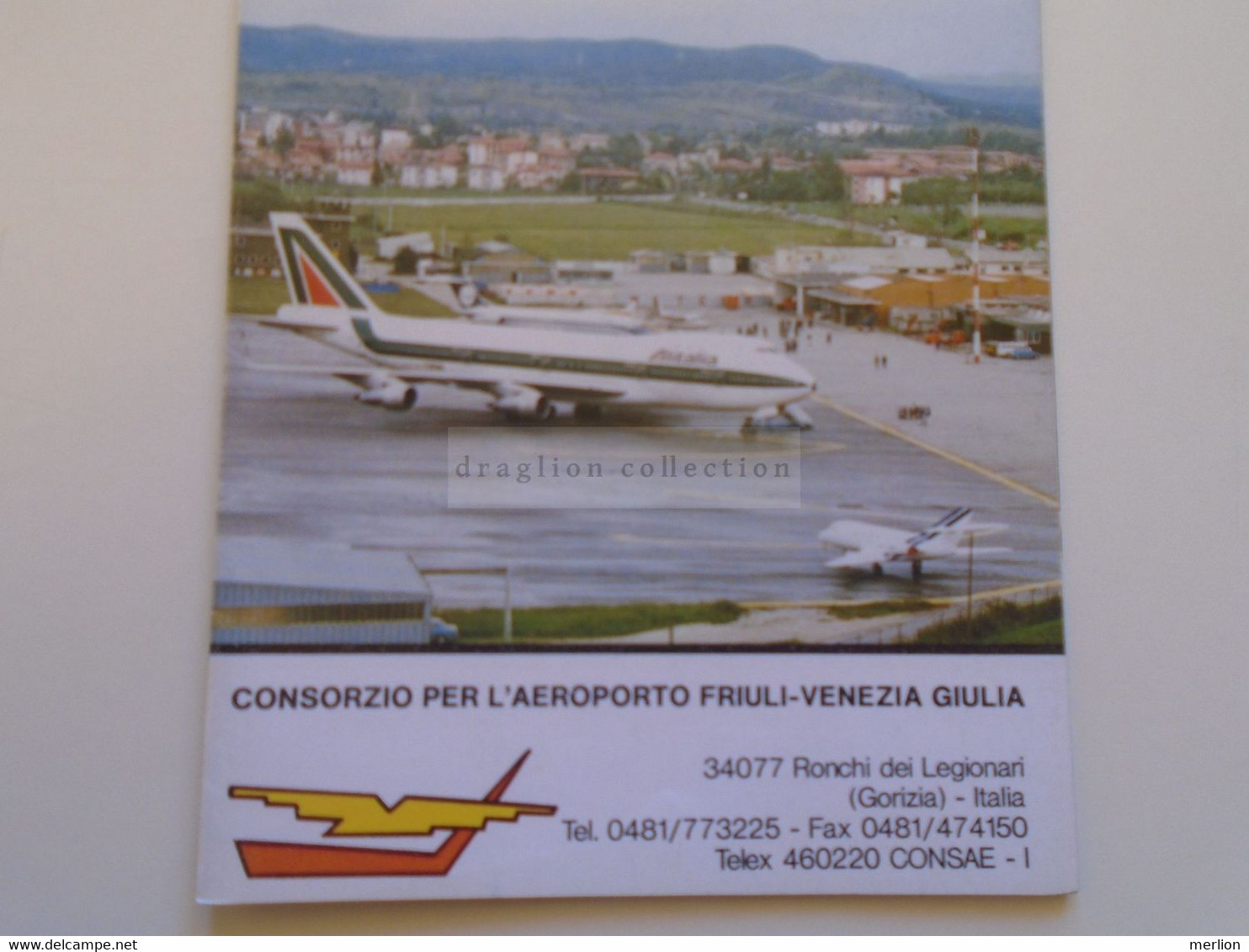 ZA374.2  Tourism Brochure   Italia  Italy  - Aeroporto FRIULI VENEZIA GIULIA Ronchi Dei Legionari (Gorizia)  PANAM - Reiseprospekte