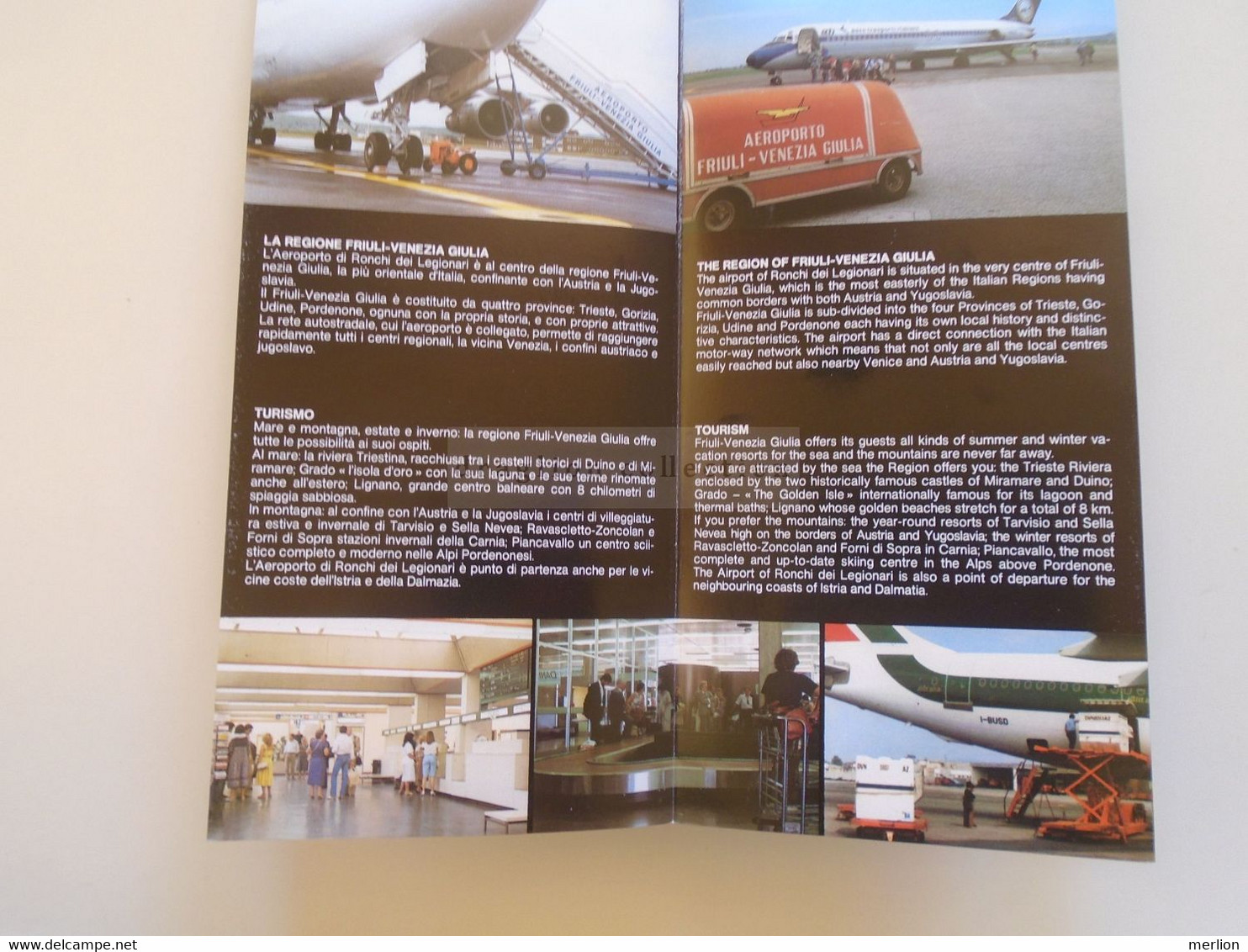 ZA374.2  Tourism Brochure   Italia  Italy  - Aeroporto FRIULI VENEZIA GIULIA Ronchi dei Legionari (Gorizia)  PANAM