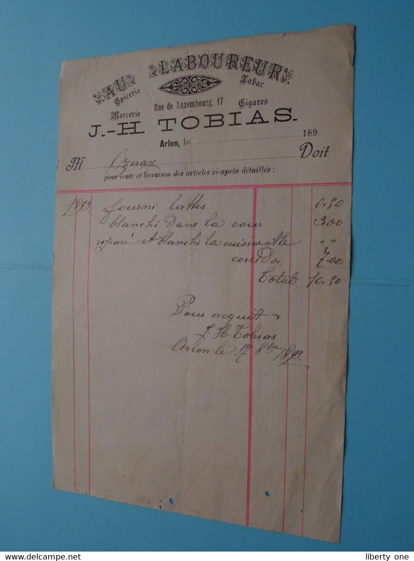 1893 Fact > J.-H. TOBIAS > ARLON ( Zie SCAN ) - 1800 – 1899