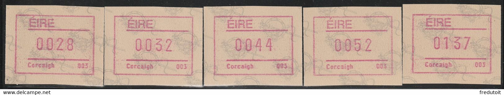 IRLANDE - Timbres Distributeurs / FRAMA  ATM - N°4** (1992) Corcaigh 003 - Automatenmarken (Frama)