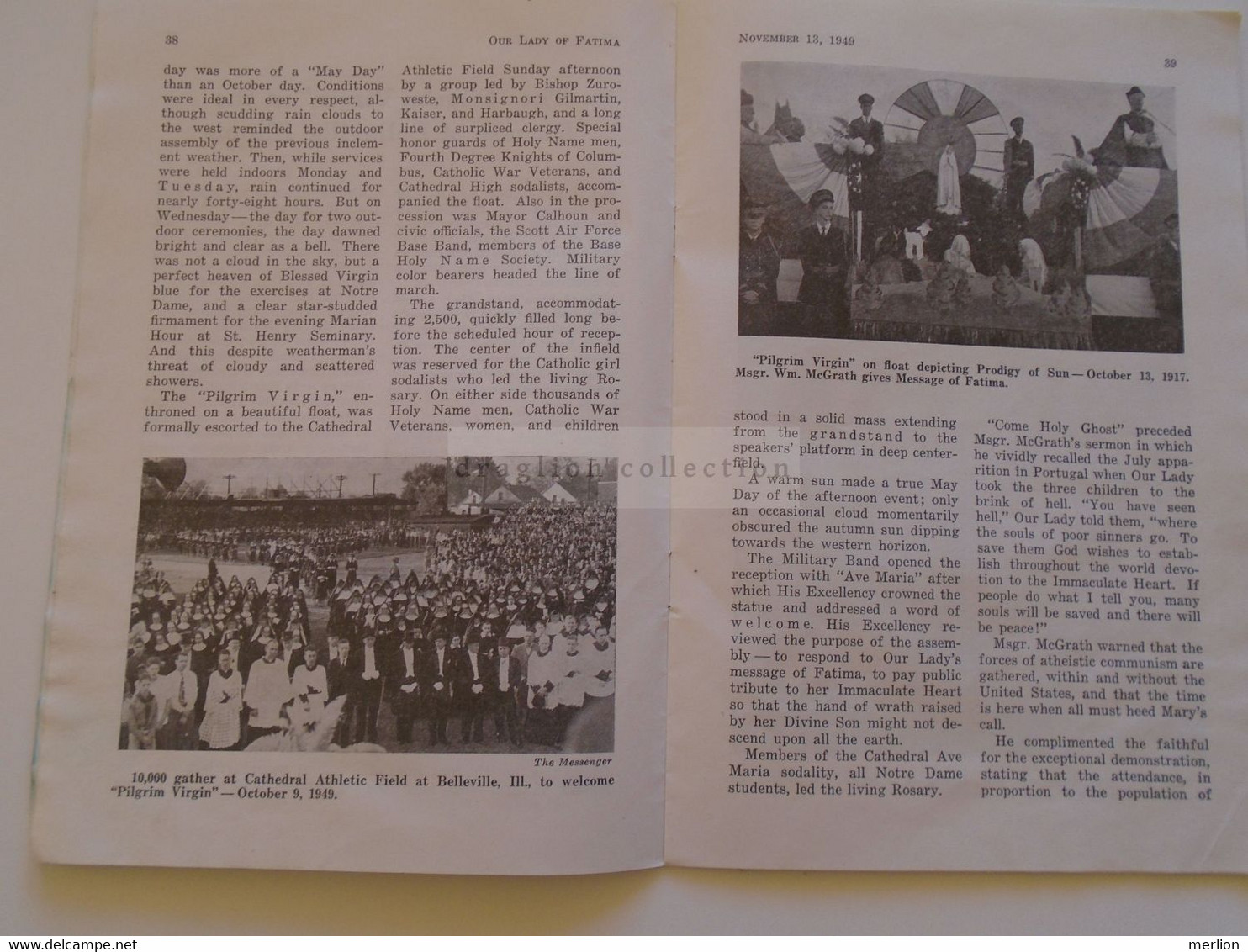 ZA374.7   Magazine  - Our Lady Of Fatima -Queen Of The Holy Rosary - 1949  Val. VI. Milwaukee  Wisconsin - Christianity, Bibles