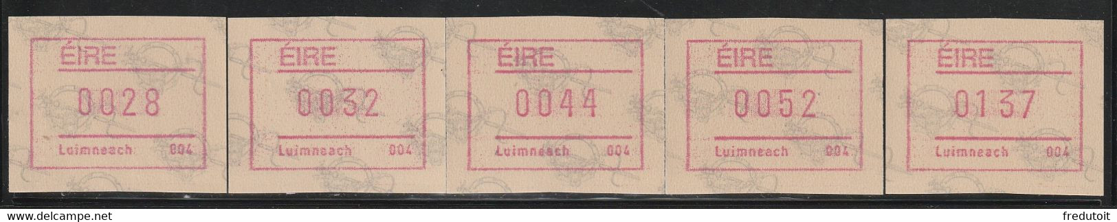 IRLANDE - Timbres Distributeurs / FRAMA  ATM - N°4** (1992) Luimneach 004 - Frankeervignetten (Frama)