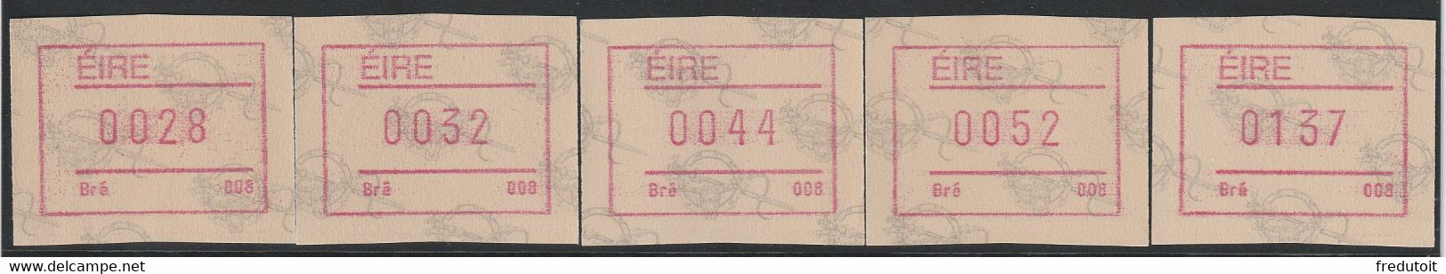 IRLANDE - Timbres Distributeurs / FRAMA  ATM - N°4** (1992) Bré 008 - Franking Labels