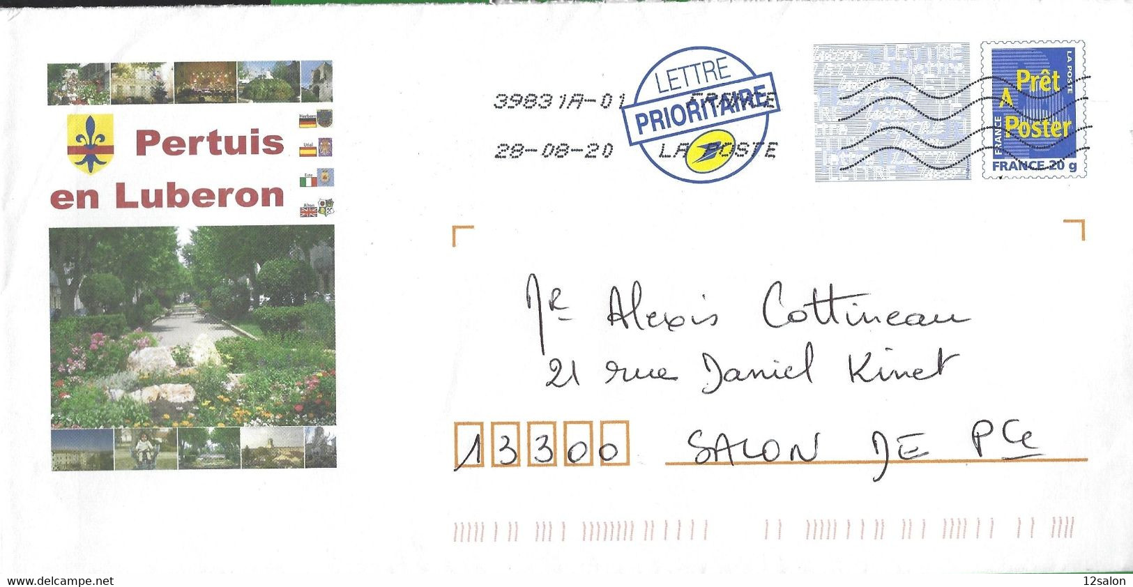 LETTRE  ENTIER POSTAL  PERTUIS Thème JARDIN PLANTE - Andere & Zonder Classificatie